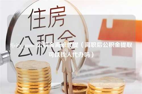 商丘公积金离职代提（离职后公积金提取可以找人代办吗）